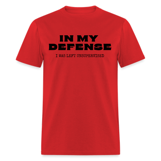 In My Defense T-Shirt (Unisex) - Unisex Classic T-Shirt | Fruit of the Loom 3930 - in-my-defense-t-shirt-unisex - Eco-Friendly Tees, SPOD, t-shirt, t-shirts, Women - The Sugar Art