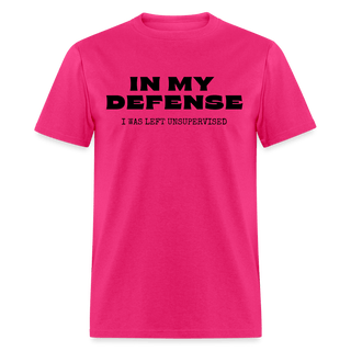 In My Defense T-Shirt (Unisex) - Unisex Classic T-Shirt | Fruit of the Loom 3930 - in-my-defense-t-shirt-unisex - Eco-Friendly Tees, SPOD, t-shirt, t-shirts, Women - The Sugar Art