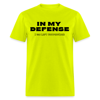 In My Defense T-Shirt (Unisex) - Unisex Classic T-Shirt | Fruit of the Loom 3930 - in-my-defense-t-shirt-unisex - Eco-Friendly Tees, SPOD, t-shirt, t-shirts, Women - The Sugar Art