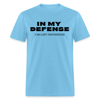 In My Defense T-Shirt (Unisex) - Unisex Classic T-Shirt | Fruit of the Loom 3930 - in-my-defense-t-shirt-unisex - Eco-Friendly Tees, SPOD, t-shirt, t-shirts, Women - The Sugar Art