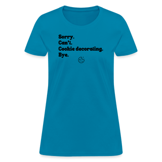 Cookie Decorating T-Shirt (Women's) - Women's T-Shirt | Fruit of the Loom L3930R - cookie-decorating-t-shirt-womens-2 - Eco-Friendly Tees, SPOD, t-shirt, t-shirts, Women - The Sugar Art