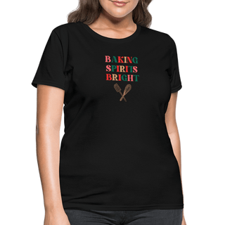 Baking Spirits Bright T-Shirt (Women's) - Women's T-Shirt | Fruit of the Loom L3930R - baking-spirits-bright-t-shirt-womens - Eco-Friendly Tees, SPOD, t-shirt, t-shirts, Women - The Sugar Art