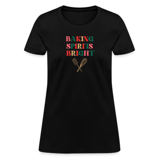 Baking Spirits Bright T-Shirt (Women's) - Women's T-Shirt | Fruit of the Loom L3930R - baking-spirits-bright-t-shirt-womens - Eco-Friendly Tees, SPOD, t-shirt, t-shirts, Women - The Sugar Art