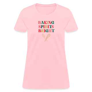 Baking Spirits Bright T-Shirt (Women's) - Women's T-Shirt | Fruit of the Loom L3930R - baking-spirits-bright-t-shirt-womens - Eco-Friendly Tees, SPOD, t-shirt, t-shirts, Women - The Sugar Art