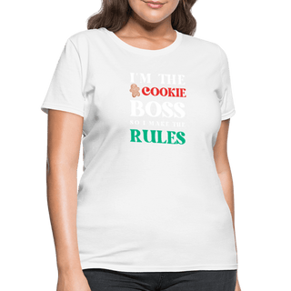 I'm The Cookie Boss T-Shirt (Women's) - Women's T-Shirt | Fruit of the Loom L3930R - im-the-cookie-boss-t-shirt-womens - Eco-Friendly Tees, SPOD, t-shirt, t-shirts, Women - The Sugar Art