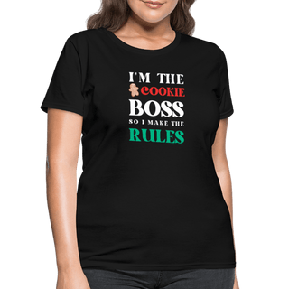 I'm The Cookie Boss T-Shirt (Women's) - Women's T-Shirt | Fruit of the Loom L3930R - im-the-cookie-boss-t-shirt-womens - Eco-Friendly Tees, SPOD, t-shirt, t-shirts, Women - The Sugar Art