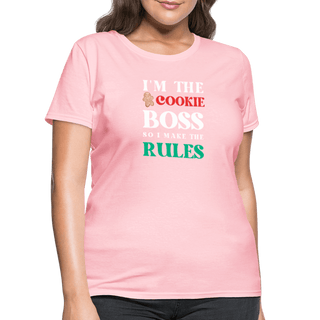 I'm The Cookie Boss T-Shirt (Women's) - Women's T-Shirt | Fruit of the Loom L3930R - im-the-cookie-boss-t-shirt-womens - Eco-Friendly Tees, SPOD, t-shirt, t-shirts, Women - The Sugar Art