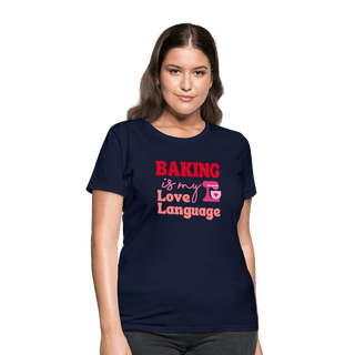 Baking Is My Love Language T-Shirt (Women's) - Women's T-Shirt | Fruit of the Loom L3930R - baking-is-my-love-language-t-shirt-womens - Eco-Friendly Tees, SPOD, t-shirt, t-shirts, Women - The Sugar Art