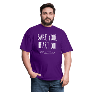 Bake Your Heart Out (Unisex) - Unisex Classic T-Shirt | Fruit of the Loom 3930 - bake-your-heart-out-unisex - Eco-Friendly Tees, SPOD, t-shirt, t-shirts, Women - The Sugar Art