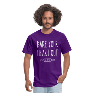 Bake Your Heart Out (Unisex) - Unisex Classic T-Shirt | Fruit of the Loom 3930 - bake-your-heart-out-unisex - Eco-Friendly Tees, SPOD, t-shirt, t-shirts, Women - The Sugar Art