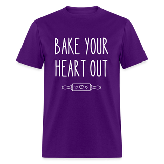 Bake Your Heart Out (Unisex) - Unisex Classic T-Shirt | Fruit of the Loom 3930 - bake-your-heart-out-unisex - Eco-Friendly Tees, SPOD, t-shirt, t-shirts, Women - The Sugar Art