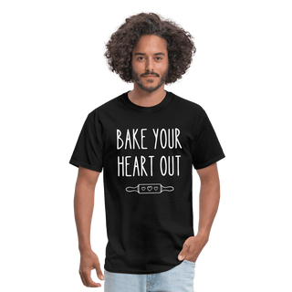 Bake Your Heart Out (Unisex) - Unisex Classic T-Shirt | Fruit of the Loom 3930 - bake-your-heart-out-unisex - Eco-Friendly Tees, SPOD, t-shirt, t-shirts, Women - The Sugar Art