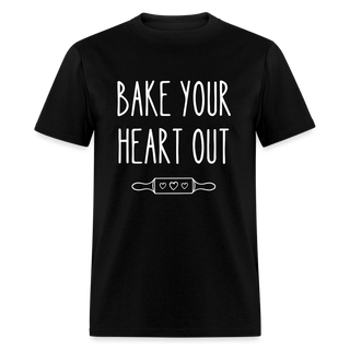 Bake Your Heart Out (Unisex) - Unisex Classic T-Shirt | Fruit of the Loom 3930 - bake-your-heart-out-unisex - Eco-Friendly Tees, SPOD, t-shirt, t-shirts, Women - The Sugar Art