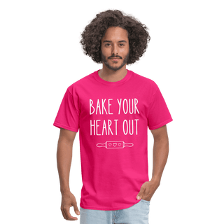 Bake Your Heart Out (Unisex) - Unisex Classic T-Shirt | Fruit of the Loom 3930 - bake-your-heart-out-unisex - Eco-Friendly Tees, SPOD, t-shirt, t-shirts, Women - The Sugar Art