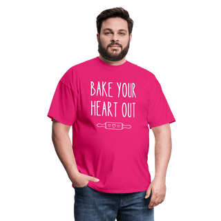 Bake Your Heart Out (Unisex) - Unisex Classic T-Shirt | Fruit of the Loom 3930 - bake-your-heart-out-unisex - Eco-Friendly Tees, SPOD, t-shirt, t-shirts, Women - The Sugar Art