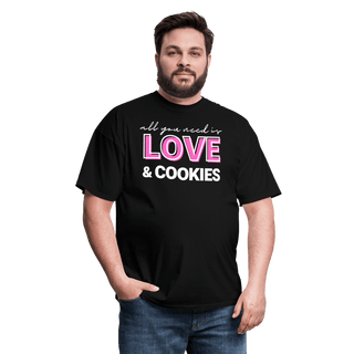 Love & Cookies T-Shirt (Unisex) - Unisex Classic T-Shirt | Fruit of the Loom 3930 - love-cookies-t-shirt-unisex - Eco-Friendly Tees, SPOD, t-shirt, t-shirts, Women - The Sugar Art