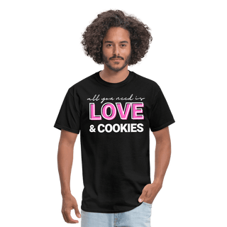 Love & Cookies T-Shirt (Unisex) - Unisex Classic T-Shirt | Fruit of the Loom 3930 - love-cookies-t-shirt-unisex - Eco-Friendly Tees, SPOD, t-shirt, t-shirts, Women - The Sugar Art