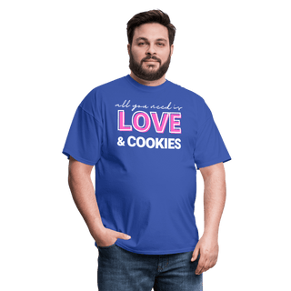 Love & Cookies T-Shirt (Unisex) - Unisex Classic T-Shirt | Fruit of the Loom 3930 - love-cookies-t-shirt-unisex - Eco-Friendly Tees, SPOD, t-shirt, t-shirts, Women - The Sugar Art